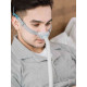 BMC N6 Burun Altı Yastıkçık CPAP Maskesi, kafa bandı takılı ve minimalist tasarımıyla