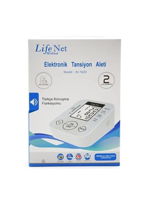 2Lifenet JN-163D Türkçe Konuşan Dijital Koldan Tansiyon Aleti Lifenet JN-163D Türkçe Konuşan Dijital Koldan Tansiyon Aleti