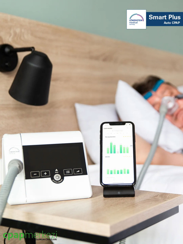 Löwenstein prisma SMART Plus Auto CPAP Cihazı + Nemlendirici + Cara Burun Maskesi Löwenstein prisma SMART Plus Auto CPAP Cihazı + Nemlendirici + Cara Burun Maskesi