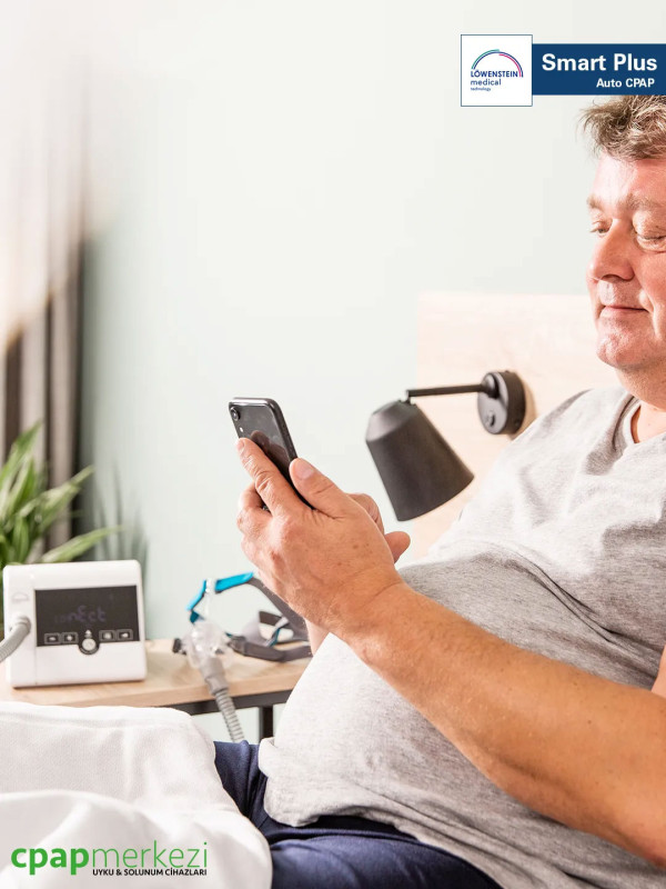 Löwenstein prisma SMART Plus Auto CPAP Cihazı + Nemlendirici + Cara Burun Maskesi Löwenstein prisma SMART Plus Auto CPAP Cihazı + Nemlendirici + Cara Burun Maskesi