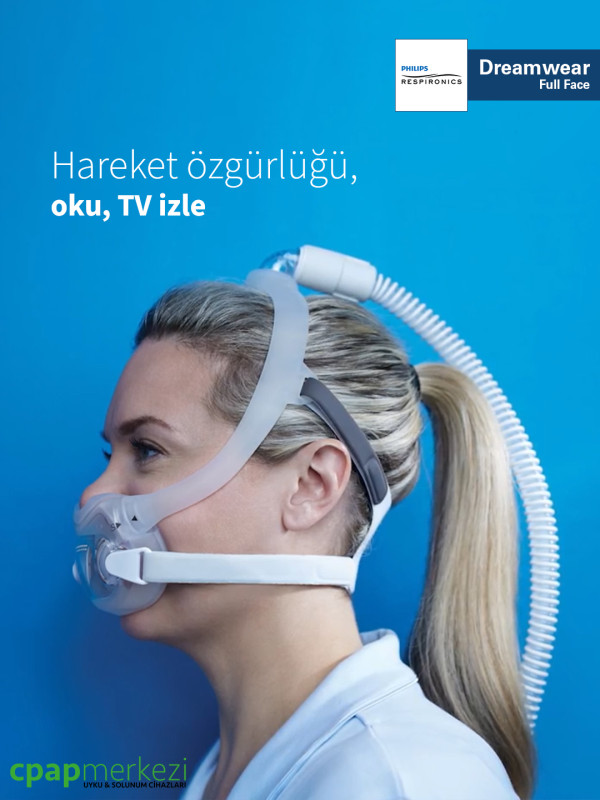 Philips Respironics DreamWear Full Ağız Burun CPAP Maskesi Philips Respironics DreamWear Full Ağız Burun CPAP Maskesi