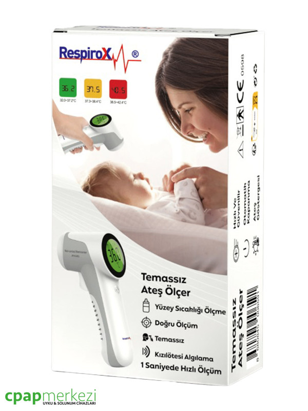 Respirox JM-01801 Temassız Ateş Ölçer Respirox JM-01801 Temassız Ateş Ölçer