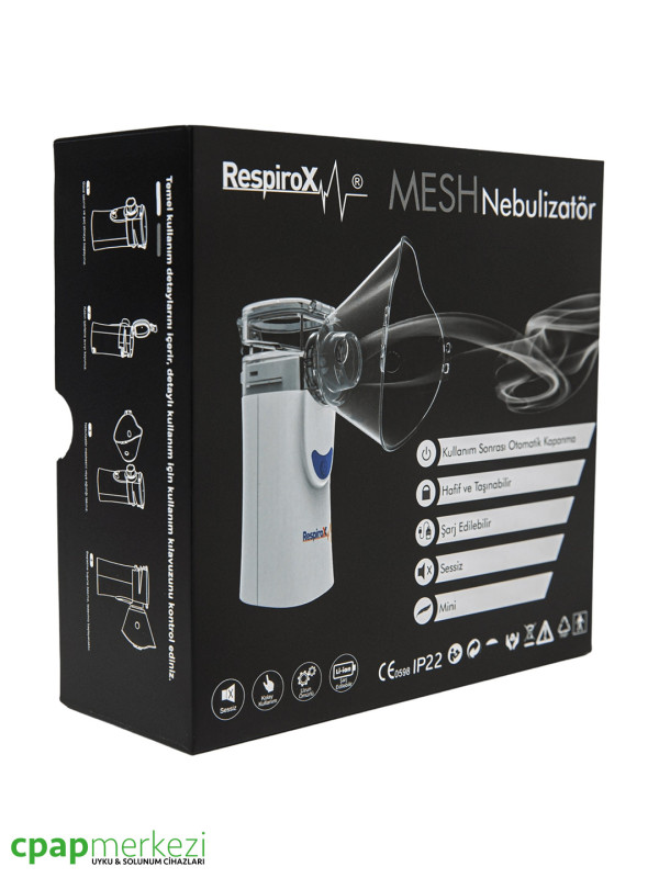 Respirox UN100 Şarjlı Mesh Nebulizatör Respirox UN100 Şarjlı Mesh Nebulizatör