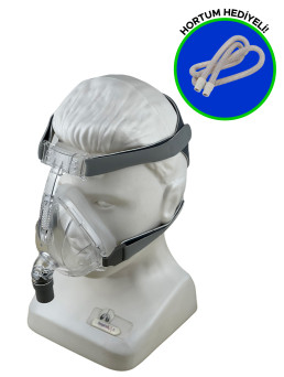 Respirox RF01 Ağız Burun CPAP Maskesi *Kafa Bandı Dahil* + CPAP Hortumu