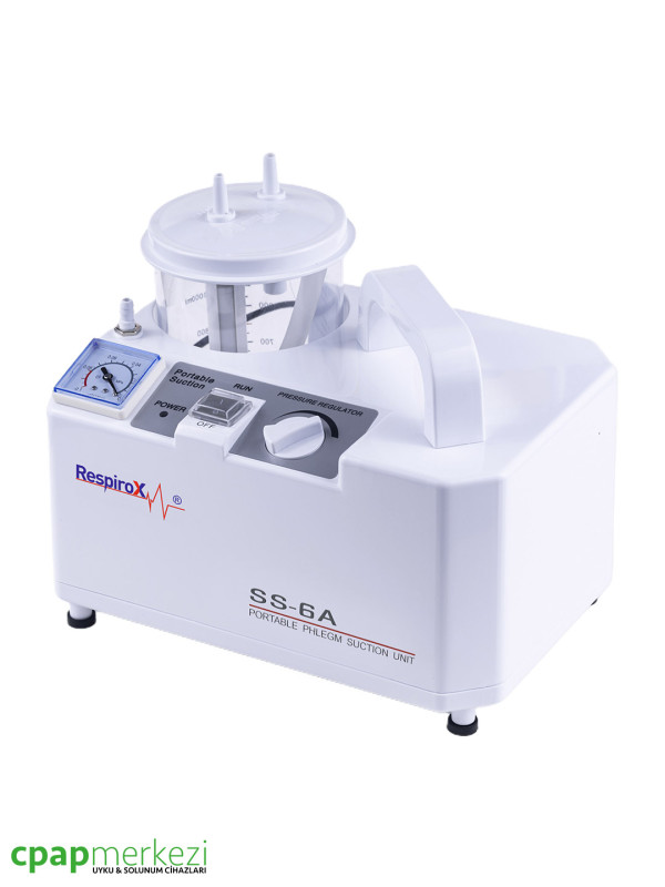 Respirox SS-6A Aspiratör Balgam Cihazı Respirox SS-6A Aspiratör Balgam Cihazı
