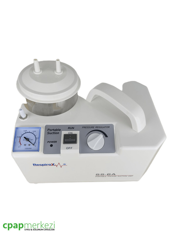 Respirox SS-6A Aspiratör Balgam Cihazı Respirox SS-6A Aspiratör Balgam Cihazı